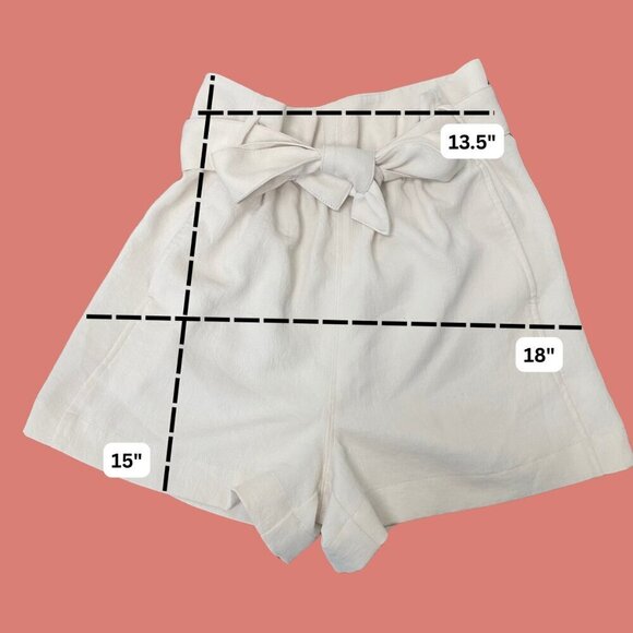 ✨Wilfred by Aritzia Paperbag Waist Shorts w/ Bow | Size 6 - Picture 4 of 7